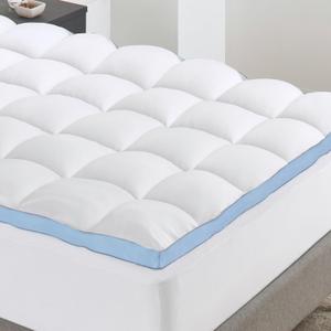 California Design Den California King Mattress Topper, Thick Cooling Pillow Top Cal King Mattress Topper for Restful Sleep, 900 GSM Fill, Breathable & Gentle on Skin California Design Den California King Mattress Topper, Thick Cooling Pillow Top Cal King Mattress Topper for Restful Sleep, 900 GSM Fill, Breathable & Gentle on Skin