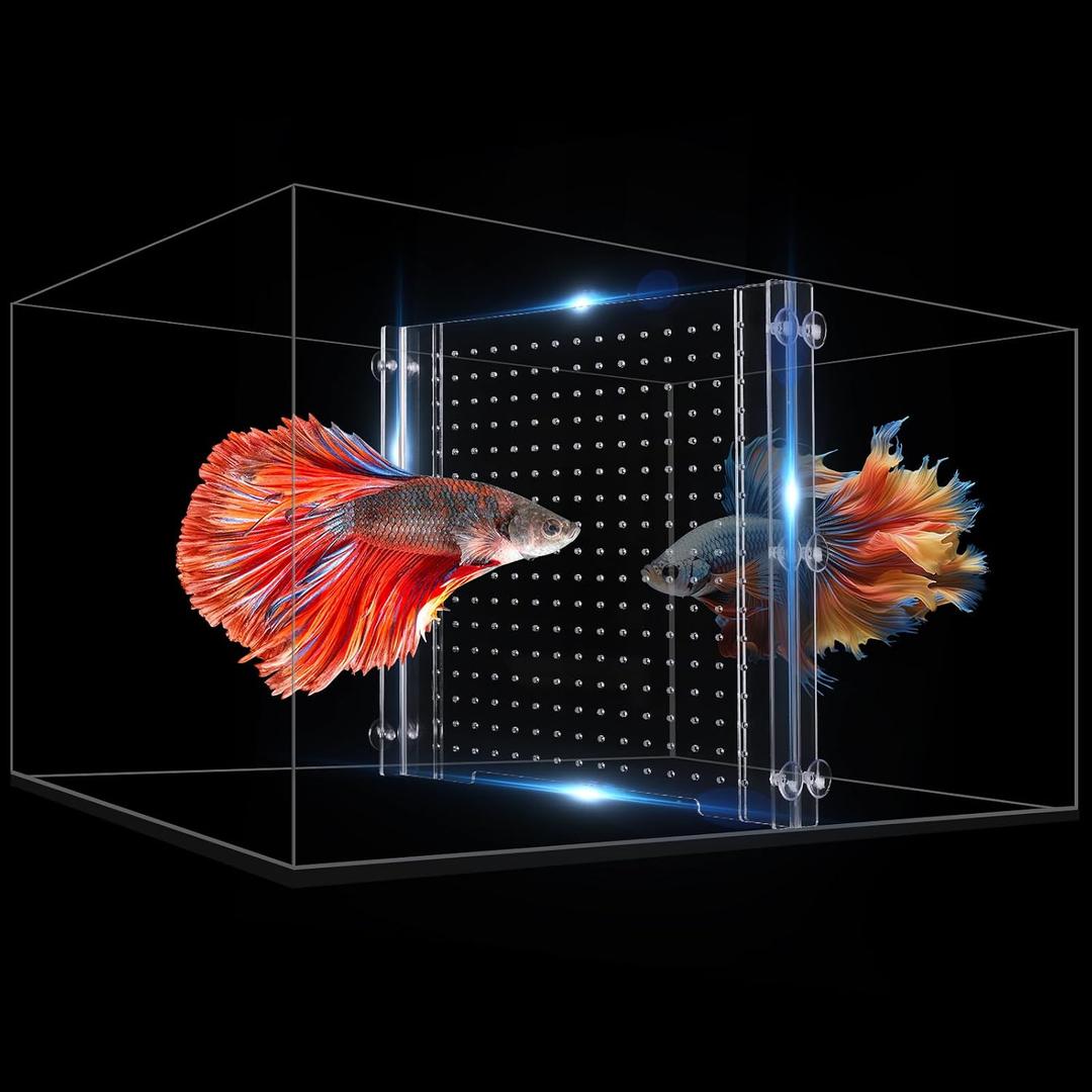 Adjustable Acrylic Aquarium Divider Set - Universal Fish Tank Separator for Multi-Purpose Fish Isolation (2 Sizes Optional (11.02''x11.02'')