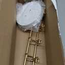 Mkono Sunglasses Organizer Glasses Holder Stand Sunglass Storage Eyeglasses Rack Metal Frame with Wood Base for 5 Pairs of Eyewear Display for Table Desk Countertop Dresser Bedroom, Set of 1, Gold