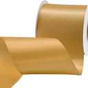 Old Gold Satin Ribbon 3 inch X 15 Yards Polyester Ribbon for Gift Wrapping Very Suitable for Weddings Party Hair Bow Invitation Decorations and More