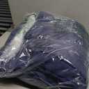 Elvana Home 100% Cotton Bed Blanket, Breathable Bed Blanket King Size, Cotton Thermal Blankets King, Perfect for Layering Any Bed for All Season, Navy Blue (King (102 in x 90 in))