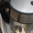 Amazon Basics Electric Kettle with Glass Carafe for Tea and Coffee, BPA-Free, Fast Boiling, Auto Shut-Off, 1 Liter, 1500W, Glass and Steel