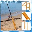 Heavy Duty 2-Pack Ground Fishing Pole Holders with Dual-Spike Ground Stands