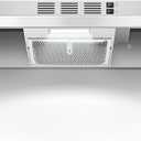 Range Hood 36 inch Under Cabinet, Ducted/Ductless Kitchen Hood 280CFM, Stainless Steel Vent Hood with Rocker Button Control, Stove Hood with 2 Speeds Fan, Bright LED Light