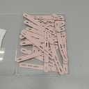 Oligei 25 Pcs Silicone Cable Ties, Cable Ties Reusable, High Elasticity Cord Wraps for Electrical Cords, Cord Organizer for Earphone, Phone Charger(Pink)