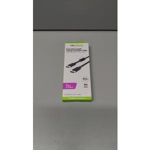 CELLCandy 6.5ft USB-A to USB-C Braided Charge & Sync Cable - Black/Silver