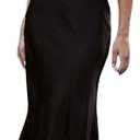 Satin Spaghetti Strap Back Twist Black M