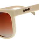 goodr Toasted Marshmallow Magic, Polarized Sunglasses for Men & Women, Medium Sized (OG), Light Brown Frames wtih Orange-Gold Gradient Ocean Lenses, UV400 Protection, No Slip