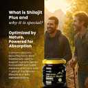 Pure Himalayan Organic Shilajit Resin- Natural Ashwagandha Black Pepper Shilajit Gold for Men and Women Ayurvedic, Fulvic Acid 85 + Trace Minerals, 50 Servings, 40 Grams