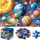 Jumbo Floor Puzzle for Kids,48 Piece Solar System Planet Large Jigsaw Puzzles for Toddler Ages 3-5,Preschool Educational Learning Space Toys,Easter Gift for Boys & Girls Ages 4-8