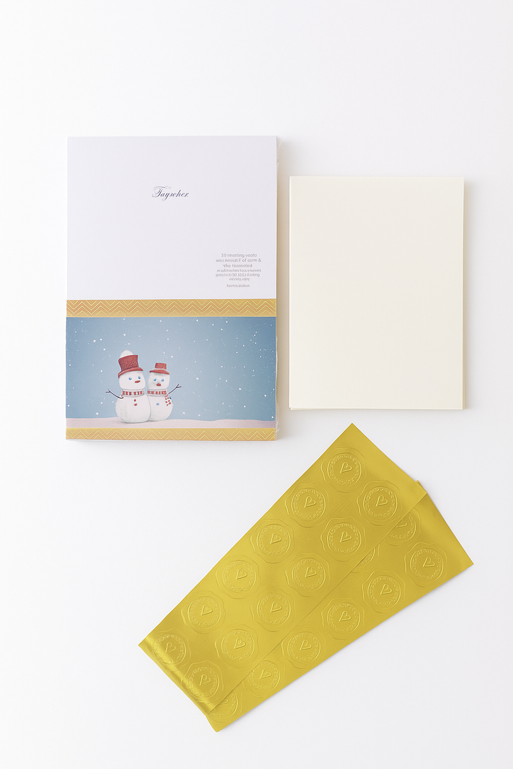 44 Pack of TYNDRE 24 Christmas Cards, 6 Elegant Icon Designs Merry Christmas Cards with Envelopes & Stickers, New Years Greeting Cards Bulk, 5x7 Inches