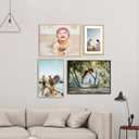 11x14 Picture Frame Set of 3, Black Metal Photo Frames with HD Glass, Fits 8x10 with Mat or 11 x 14 without Mat, for Horizontal and vertical Wall Display