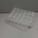 Sooyee 2 Pack Covered Egg Holders for Refrigerator,Clear 2X24 Deviled Egg Tray Storage Box Dispenser,Stackable Plastic Egg Cartons,Egg Holder Countertop(48 Eggs)