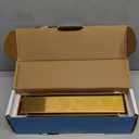 SaniteModar Linear Shower Drain, Gold Shower Drain 12 inch with 2 in 1 Tile Insert Panel, with Hair Strainer and Leveling Feet