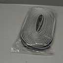 Weather Stripping Door Seal Strip 60FT Soundproofing V-Shape Door Sealers for Large Gap, Brown