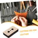 Operitacx Leathercraft Square Scarf Tool 2.64X1.22 Inch DIY Leather Cutting Die Vintage Scarf Buckle Mold for Handcrafted Leather Accessories (Brown)