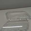 X AUTOHAUX 1 Pair Left Right Car Front Headlight Headlamp Lens Cover PC Shell for BMW 4 Door 63126924045 63126924046