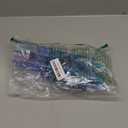 24Pcs Glitter Reusable Frozen Plastic Straws Drinking Straws, 4 Snowflake Shape & 4 Colors, Frozen Party Decoration Birthday Party Supplies