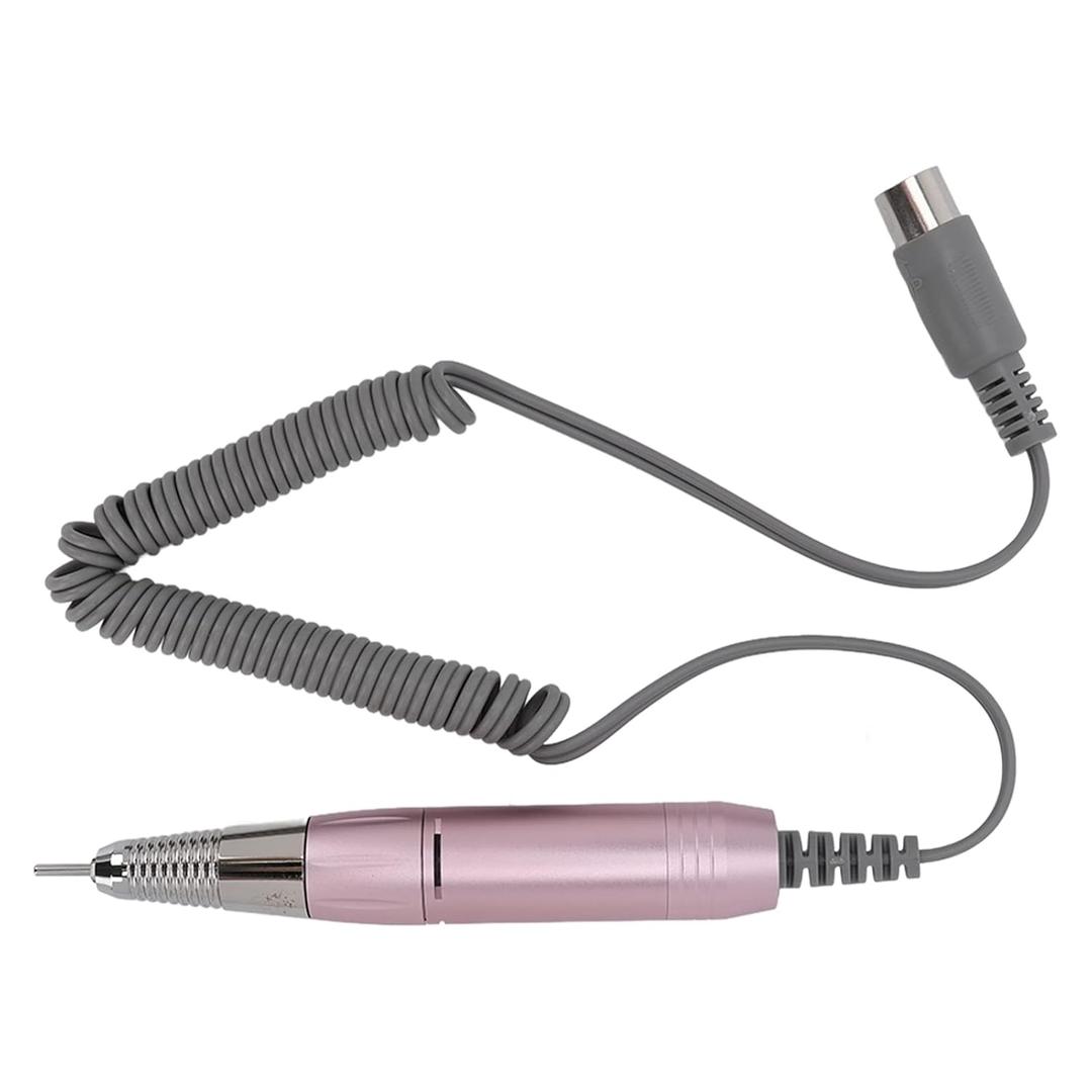 Electric Nail Drill Handle, 5 Pin Adjustable 30000Rpm Nail Drill Handpiece Low Noise Metal Grinding Polishing Pen Salon Home Use for Manicure Pedicure Machine
