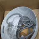 ELYONA Hammered Pendant Lights for Kitchen Island, Solid Wood Hanging Light Fixtures, Industrial Metal Pendant Light Fixtures for Bar, Dining Room, Bedroom, Office, Modern White,Small (White - 1 Pack)