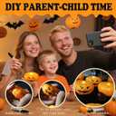 Orange Floating Candles, 150+ Hours Waterproof, Fall Decorations for Home - 24Packs Flameless Pumpkin Candle Water-Activated 2.3" Plastic Battery Operated Candle Christmas Indoor Outdoor Decor