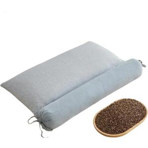 2-in-1 Detachable Innovative buckwheat Pillow, 3 Modes: Skin-Friendly, Breathable, Curve-Fitting, 3-Point Support for Neck/Shoulder/Head, aids Joints, deep Sleep, Multi-Protects Cervical Spine