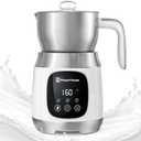 Maestri House Milk Frother, 21OZ Variable Temp and Froth Thickness DualFro 600 Milk Frother and Steamer, Smart Touch Control Milk Warmer, Dishwasher Safe, Memory Function for Latte Hot Chocolate