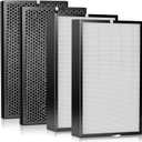 5000 Filters Replacement Kit Compatible with AD5000 Air Purifier 4-Pack
