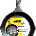 Lodge Seasoned Cast Iron Skillet - PFAS-Free, Non-Toxic Cookware - Use with an Oven, Stove, Grill, or Campfire - Naturally Non-Stick & Oven Safe - 6.5 Inches