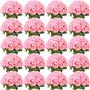Tigeen 150 Pcs Artificial Rose Flowers Bulk, Fake Silk Roses Realistic Long Stem Flower Bouquets for Wedding Centerpieces Flower Arrangement Home Kitchen Decor(Pink)