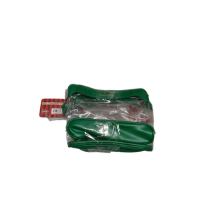 3 X CLEAR TRANSPARENT TRAVEL COSMETIC POUCH.