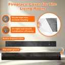 Fireplace Heat Shield & Heat Deflector 28-48 Inch, High‑Heat Barrier