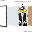 Beautiful Chic Woman Wall Art Prints Beautiful Audrey Hepburn Poster Canvas Art Wall Decor Picture For Bedroom Office Dorm Bathroom Wall Decor Aesthetic Home Artwork 8"  10" In Framed (BK01.)