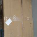 DUMOS Small Standing Desk Mobile Portable Rolling Laptop PC Table on Wheels Adjustable Height Computer Workstation for Home Office, 19 Inch, Modern White