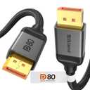 Silkland 80Gbps DisplayPort Cable 2.1 3.3FT [VESA Certified], [8K@240Hz, 4K@540Hz 360Hz 240Hz] DP 2.1 Cable 16K, DP80 HDR DSC Display Port Cord Compatible FreeSync G-Sync Gaming Monitor 5090 7900XTX