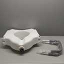 Drive Medical RTL12027RA 2-in-1 Raised Toilet Seat with Removable Padded Arms, Standard Seat