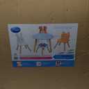 Svan Kids Wooden Animal Table & Chair Set w 3 Seats (Puppy Kitten & Bunny) & Adult Stool for Arts Crafts, Dining