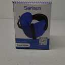 Travel Pillows for Airplanes, Airplane Pillow for Long Flight, Airplane Head Strap with Eye Mask for Sleep, Travel Neck Pillow for Car Road Trip, 360 Support Headrest, Stop Bobblehead, Black