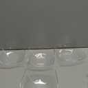 Posh Setting Clear Plastic Serving Bowls Disposable - Square Bowls - Square Candy Bowl - Plastic Snacks & Chip Bowls for Parties - Black, Gold & Clear, White Serving Dishes, 16 OZ, 4 Pack