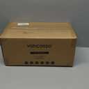 vancasso Elevated Cat Bowls 2-Pack, Ceramic Raised Cat Food and Water Dishes with 5.1" Height & 6.2" Wide Opening - Anti Vomit, Whisker Fatigue Relief for Senior Cats, and Small Dogs (White)