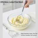 3 PCS Potato Masher Stainless Steel,Bean Smasher,Food Fruit Egg Masher Metal,Masher Kitchen Tool