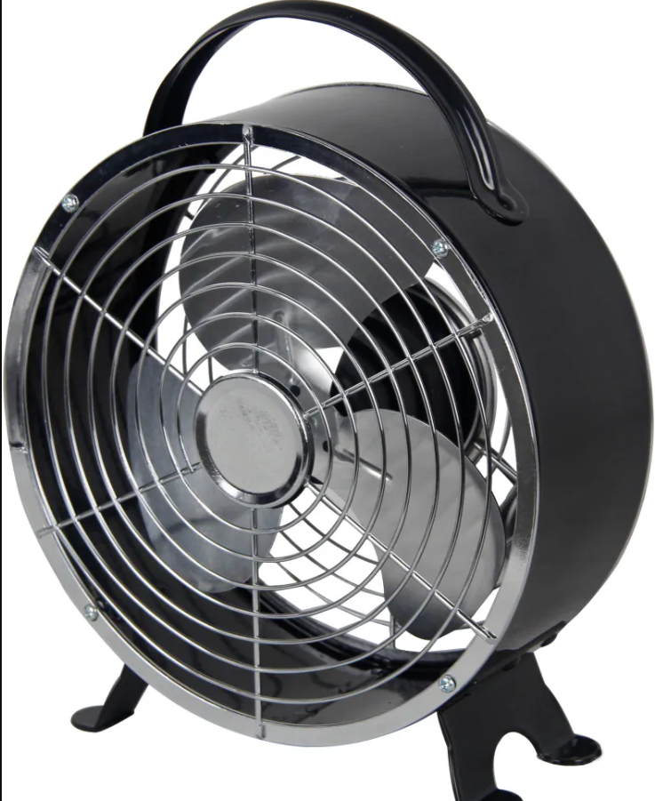 coolworks X 6 Inch Retro Drum Fan - Black