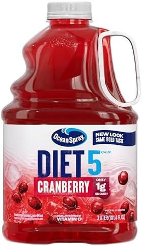 Ocean Spray® Diet Cranberry Juice Drink, 101.4 Fl Oz Bottle, Best Before Date 08/12/2026