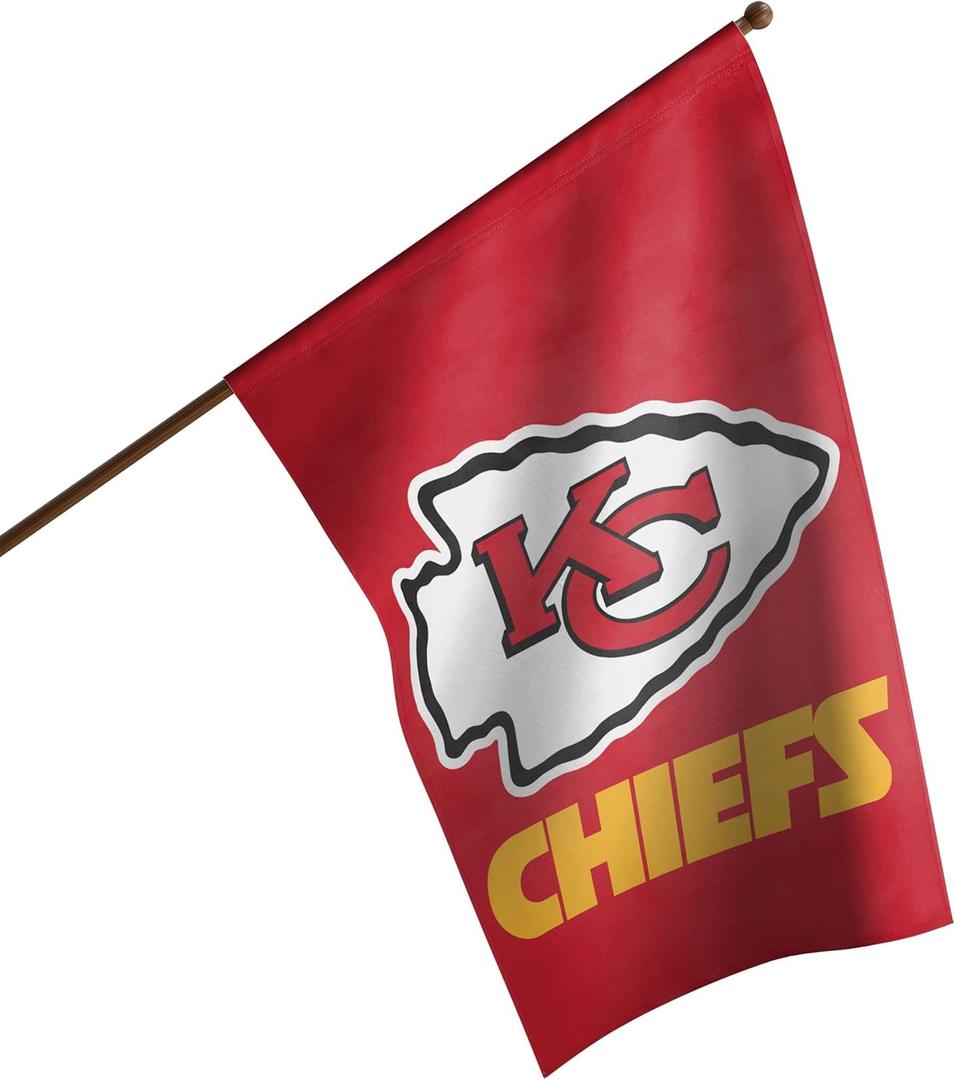 NFL Double Sided Team Logo Vertical Flag (40" x 28") (Solid)