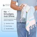 Multi Color Kitchen Towels 16x26 Inch, 3 Pack, 100% Cotton, Ultra Absorbent, Fast Dry, Machine Washable, Drying Dishes, Cleaning, Everyday Use - Aqua Blue, Beige, Ash Grey