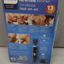 Philips Norelco Multigroom All-in-One Trimmer Series 3000 with 13 pieces - No Blade Oil Needed, MG3750/50 (Black/Silver)