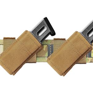2 Pack 40 Angled Pistol Magazine Pouch Compatible MOLLE/Belt, Canted 9MM Mag Holder Easy Access, Universal Mag Holster for .40 Cal/ 45Acp S&W/Sig