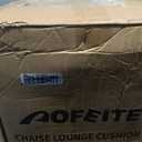 AOFEITE 6'' Chaise Lounge Cushions Outdoor Set of 2, Water Fade Resistant