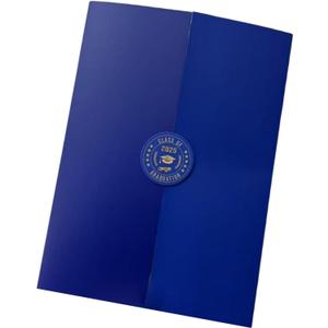 Class Of 2025 Graduation Guest Book 2025 Graduation Decoration Congrats Graduate Signing Memory Card Signing Board Closure Guest Book, Blue