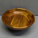 Acacia Wood Fruit Bowl for Kitchen Counter Decor, Decorative Fruit Basket, Modern Farmhouse Decor,(XL) A01